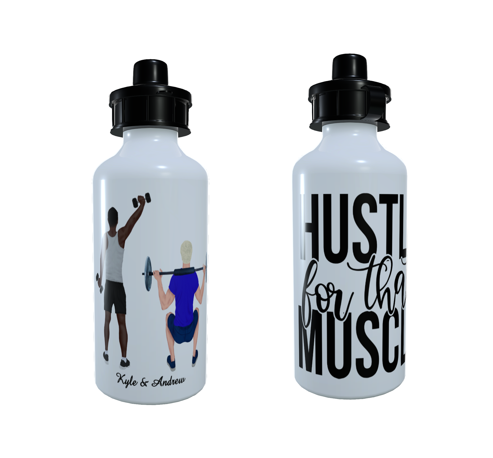 Gym Best Friends Water Bottle, Gift for friend, Work Out Buddy